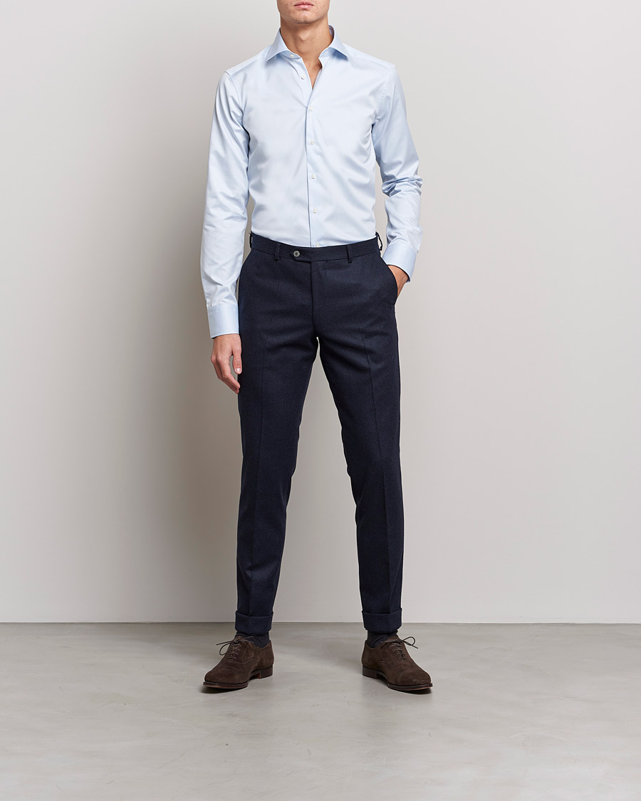 Herr | Stenströms | Stenströms | Superslim Plain Shirt Blue