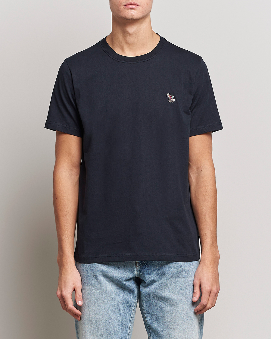 Men | Clothing | PS Paul Smith | Organic Cotton Zebra T-Shirt Navy