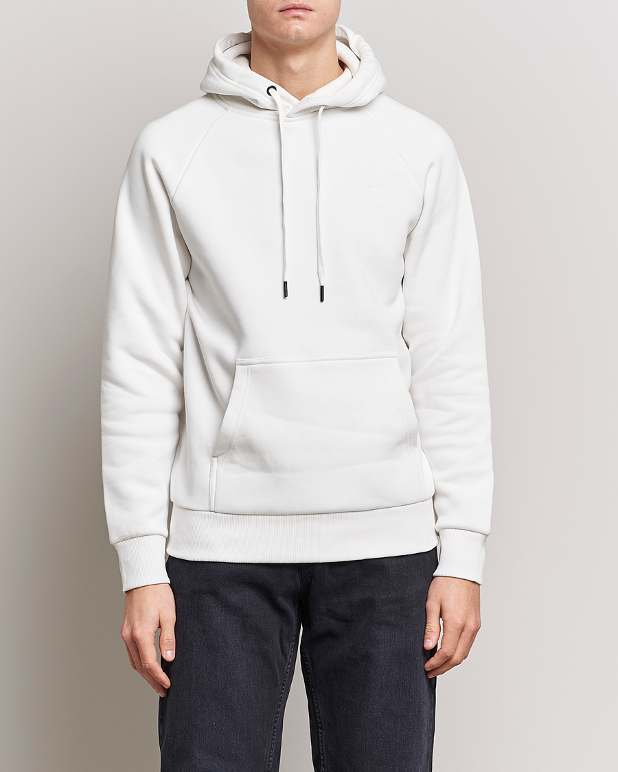 Men | Hooded Sweatshirts | Peak Performance | Original Logo Hoodie Off White