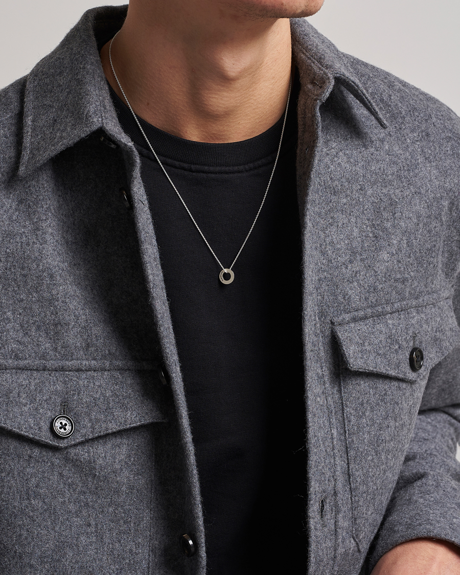 Men | Accessories | LE GRAMME | Circle Necklace Le 1.1 Sterling Silver
