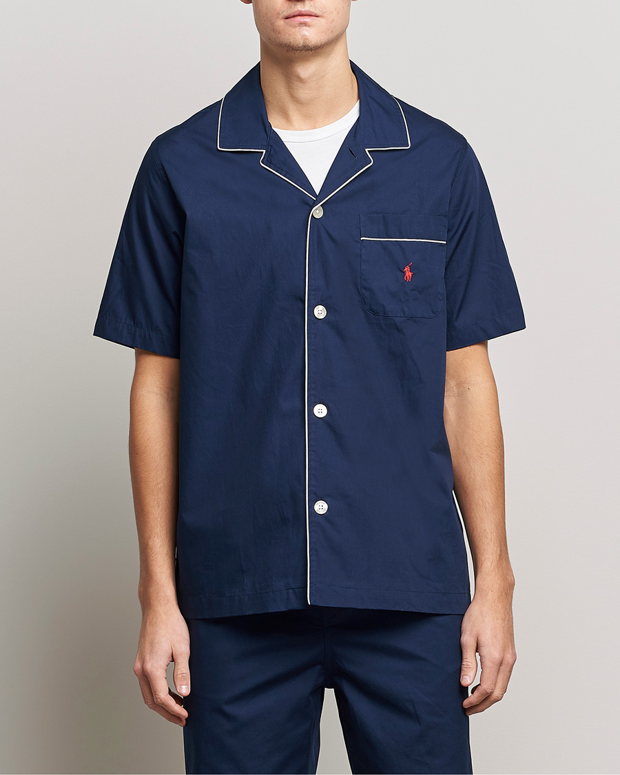 Men | Pyjamas | Polo Ralph Lauren | Cotton Short Pyajama Set Solid Navy