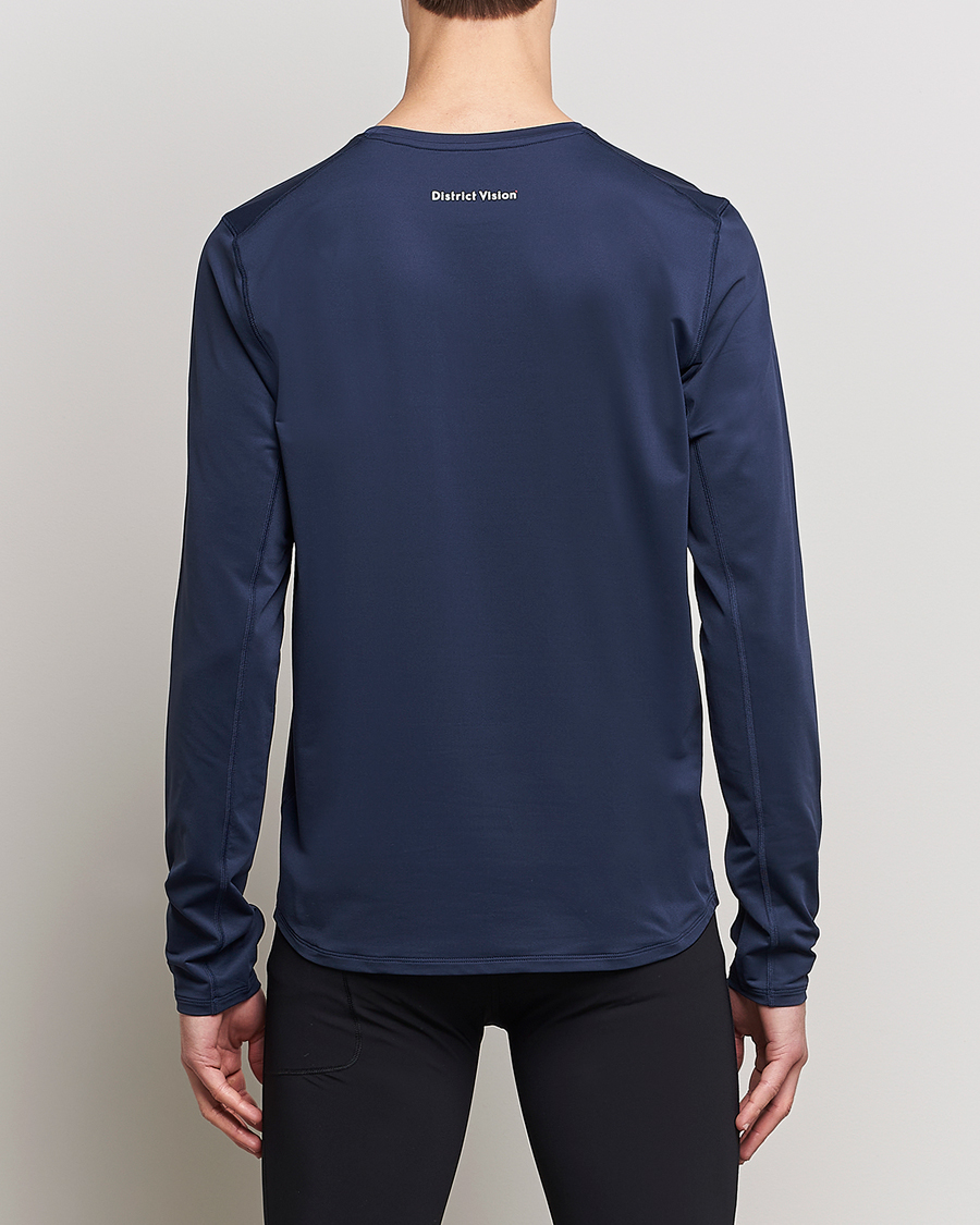 Men | Clothing | District Vision | Deva-Tech Long Sleeve T-Shirt Navy