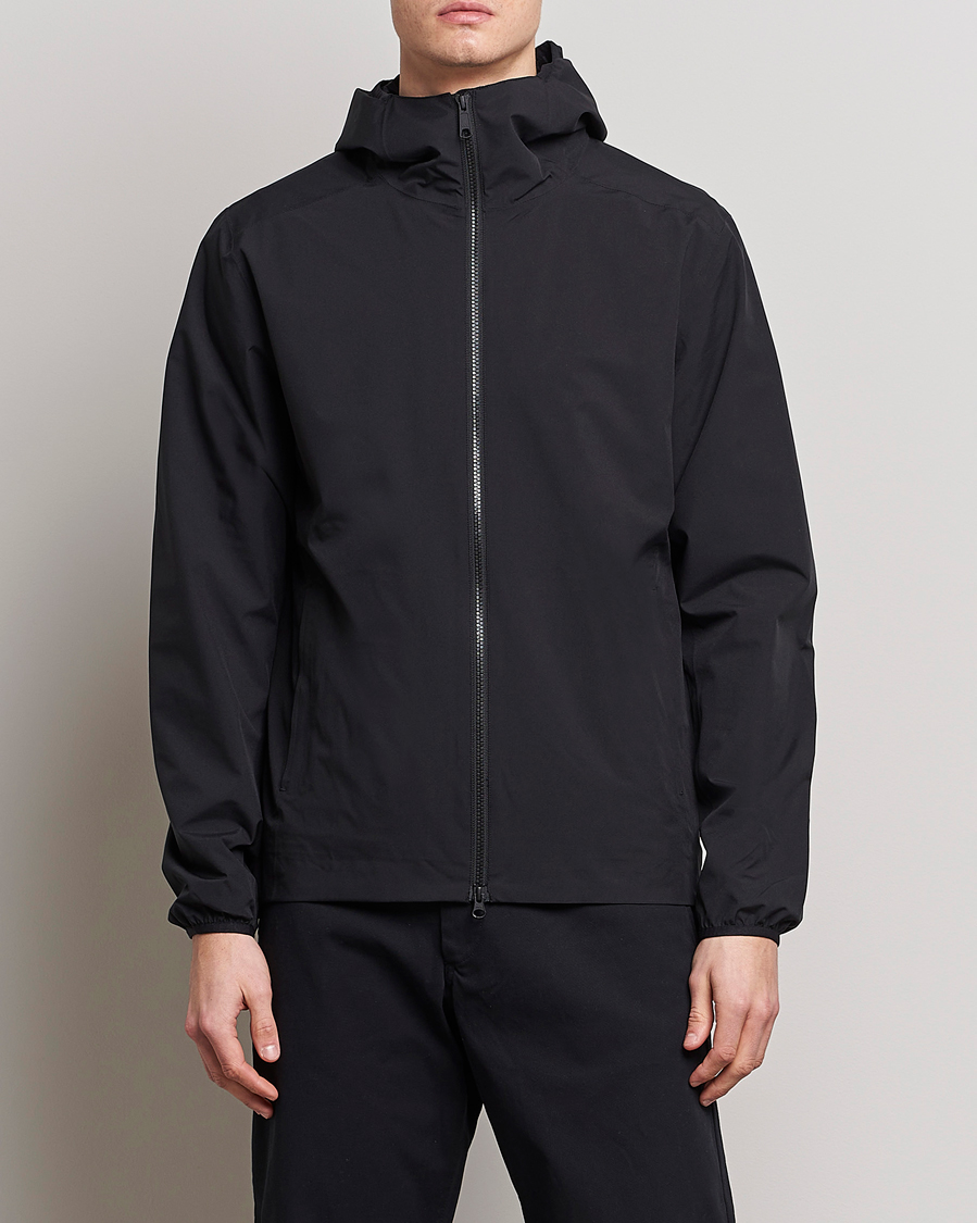 Men | Shell Jackets | Scandinavian Edition | Hood Waterproof Jacket Onyx