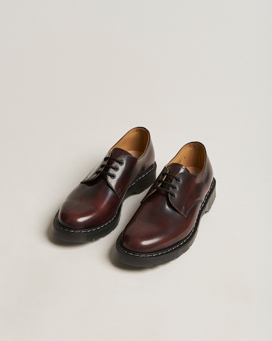 Men | Handmade shoes | Solovair | 3 Eye Gibson Shoe Burgundy Shine