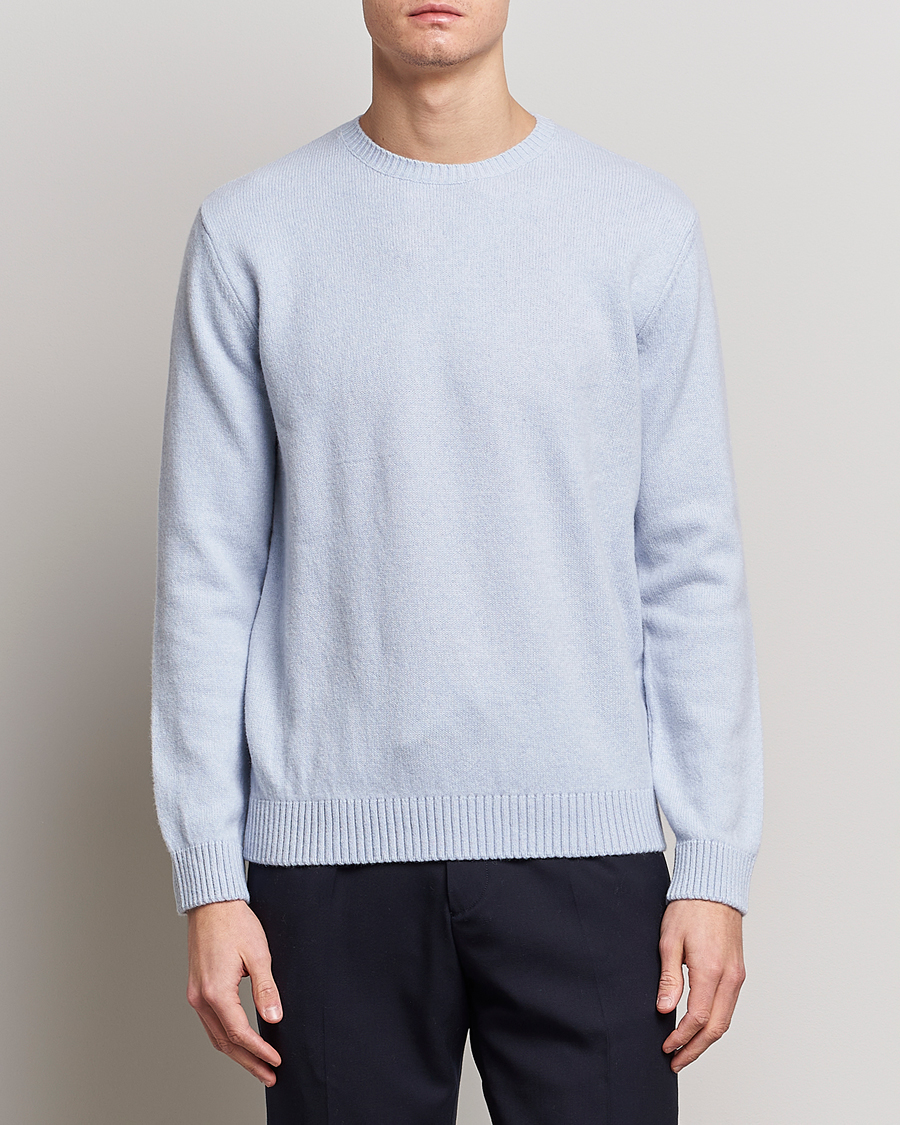 Men | Clothing | Colorful Standard | Classic Merino Wool Crew Neck Polar Blue