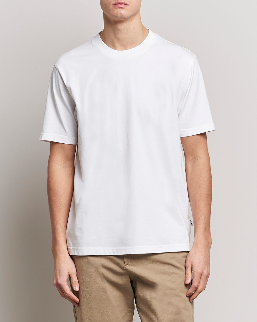 Men | Clothing | NN07 | Adam Pima Crew Neck T-Shirt White