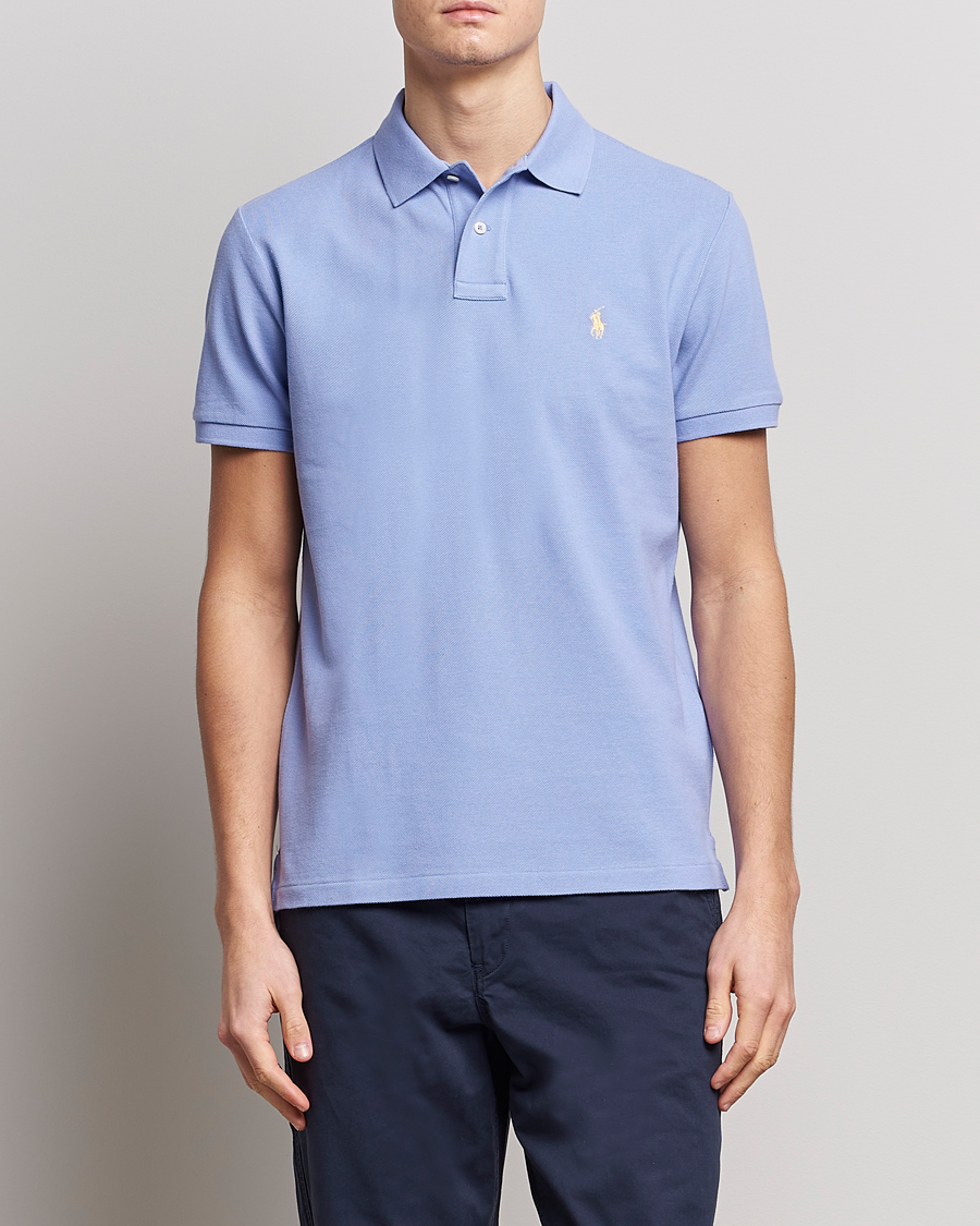 Men | Polo Shirts | Polo Ralph Lauren | Custom Slim Fit Polo Lafayette Blue