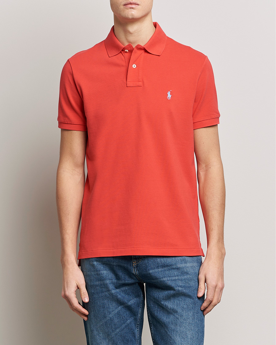 Men | Polo Shirts | Polo Ralph Lauren | Custom Slim Fit Polo Red Reef