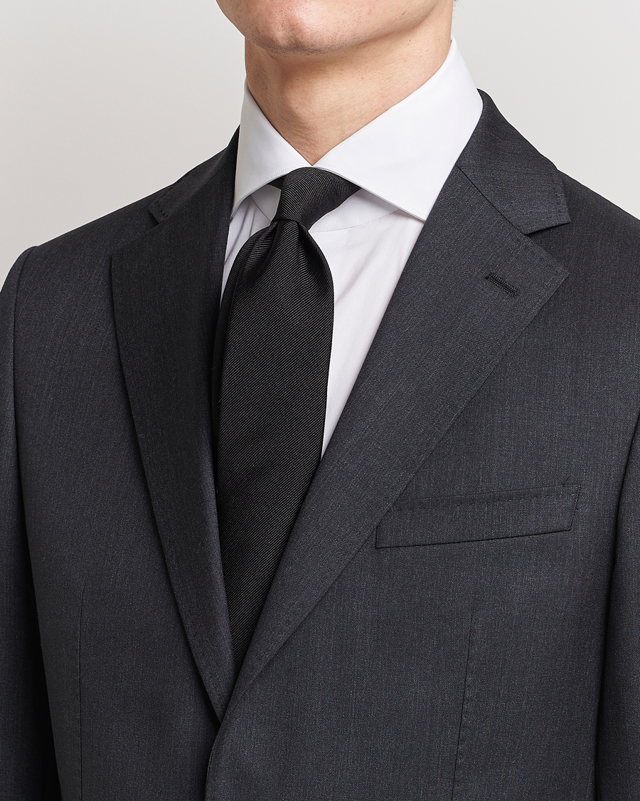 Men | Accessories | BOSS BLACK | Silk 7,5 cm Tie Black