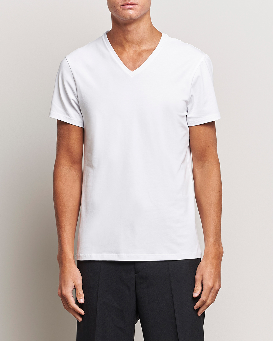 Men | Multipack | Bread & Boxers | 2-Pack V-Neck T-Shirt White