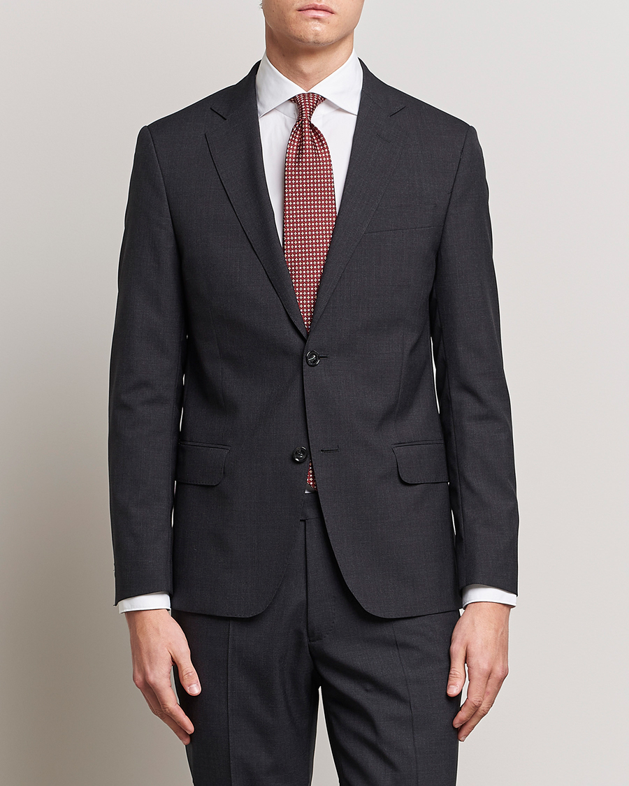 Men | Suit Jackets | Oscar Jacobson | Edmund Wool Blazer Grey