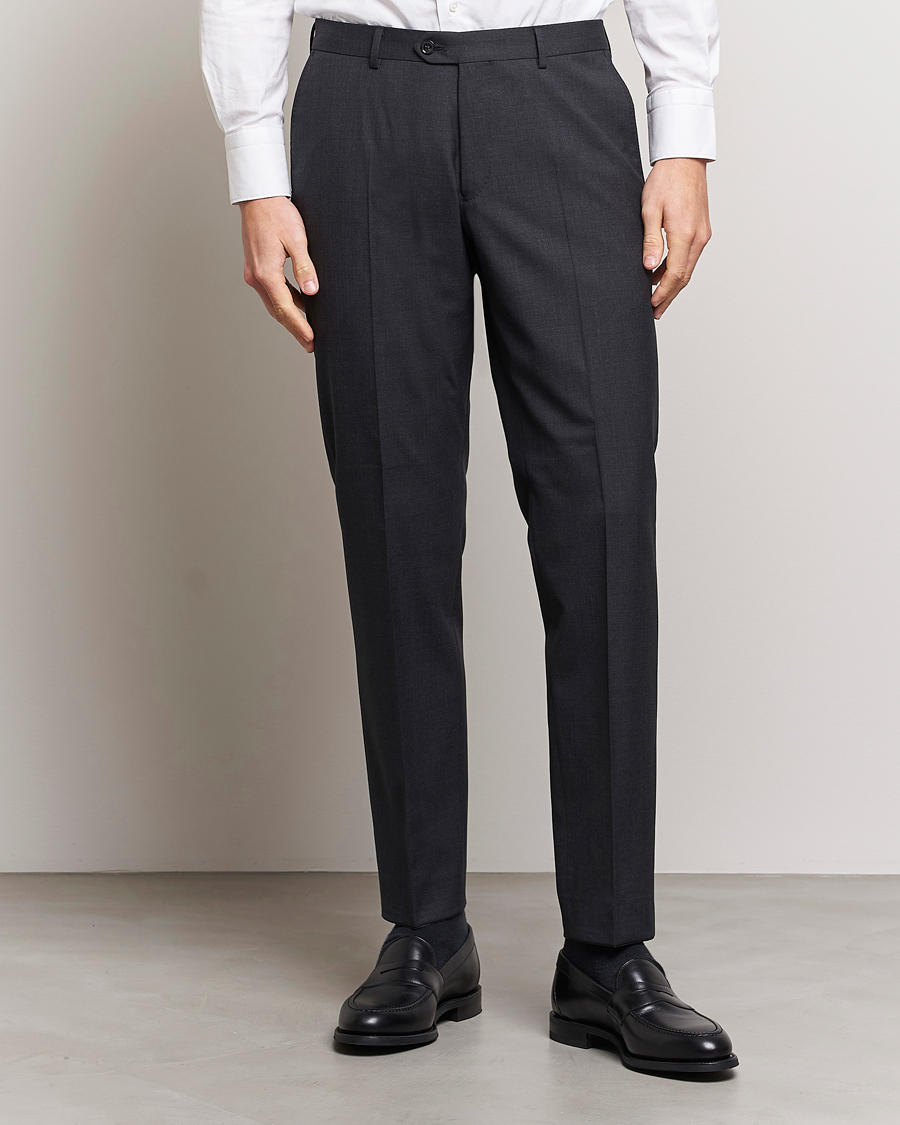 Herr | Business & Beyond | Oscar Jacobson | Diego Wool Trousers Grey