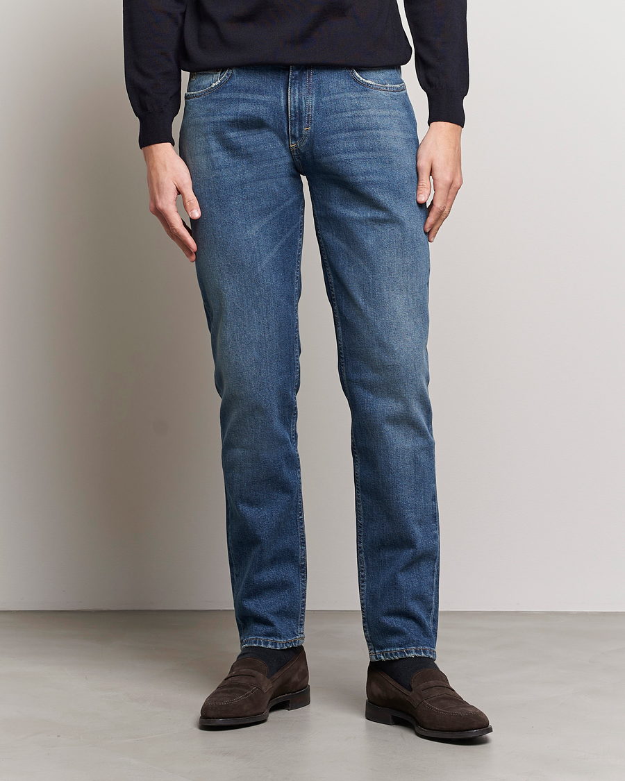 Men | Oscar Jacobson | Oscar Jacobson | Albert Cotton Stretch Jeans Vintage Wash