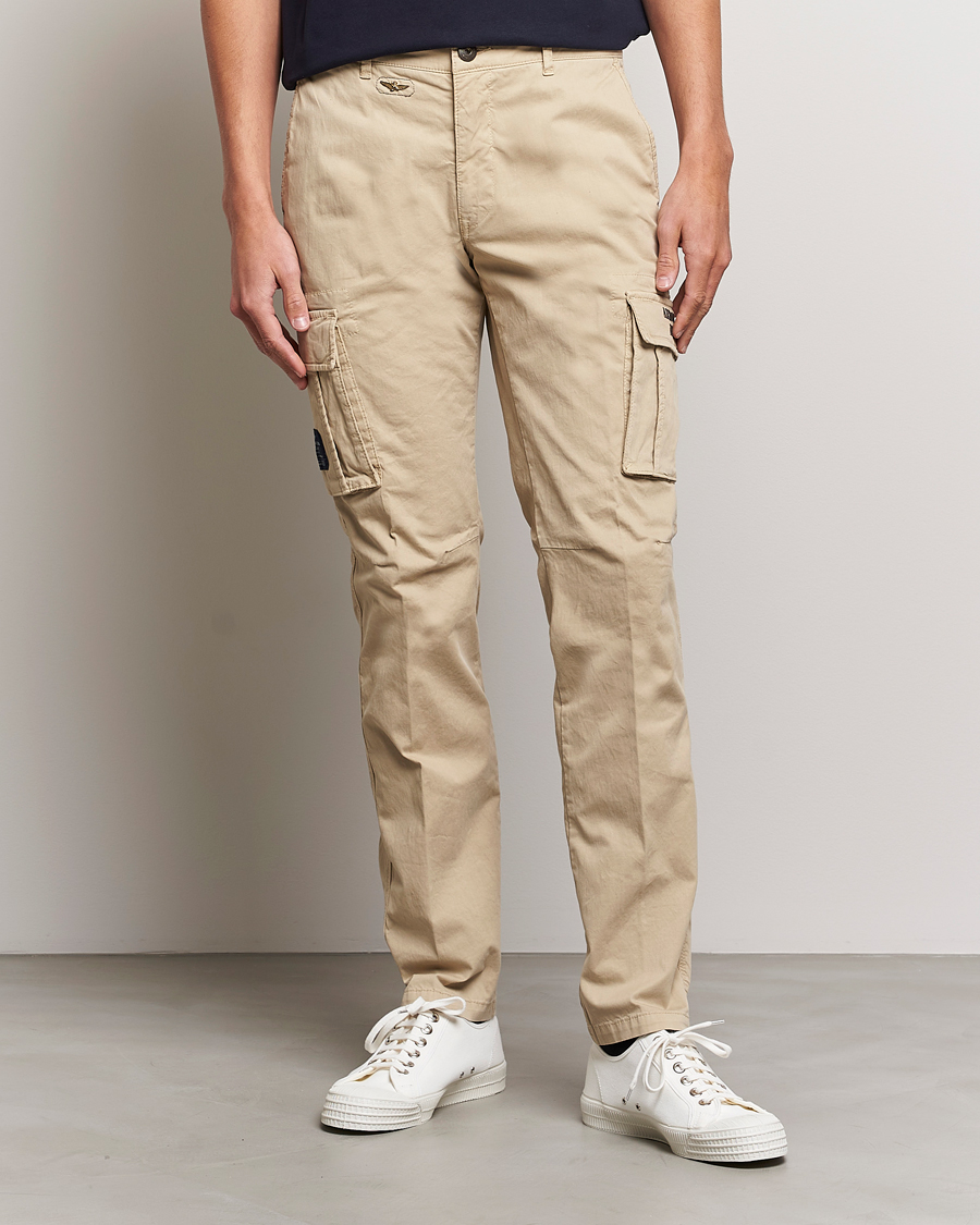 Herr | Kläder | Aeronautica Militare | Cotton Cargo Pants Sand
