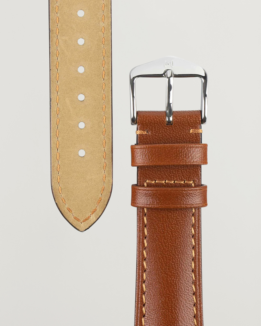Herr | Klockarmband | HIRSCH | Siena Tuscan Leather Watch Strap Golden Brown