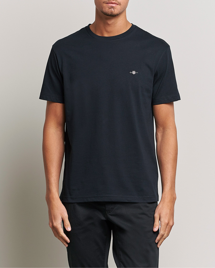Men | Black t-shirts | GANT | The Original Solid T-Shirt Black
