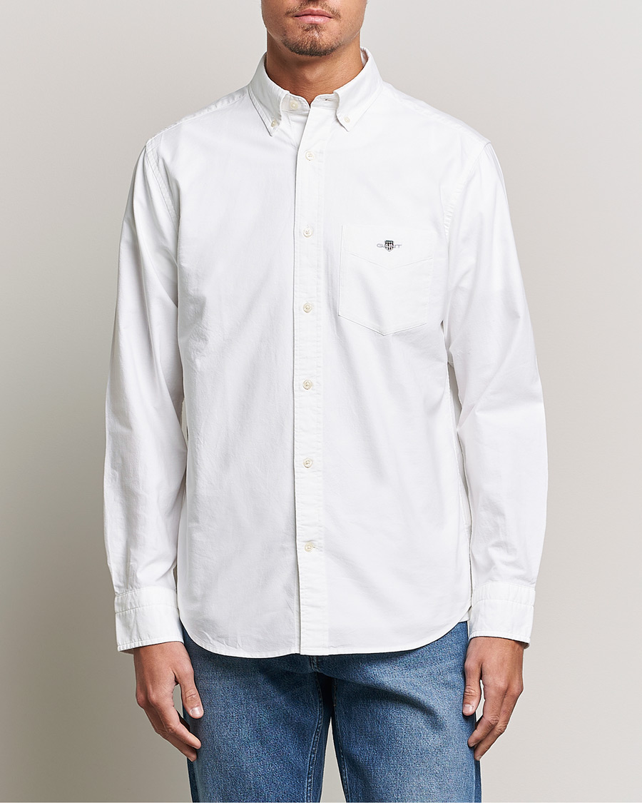 Herr | Skjortor | GANT | Regular Fit Oxford Shirt White