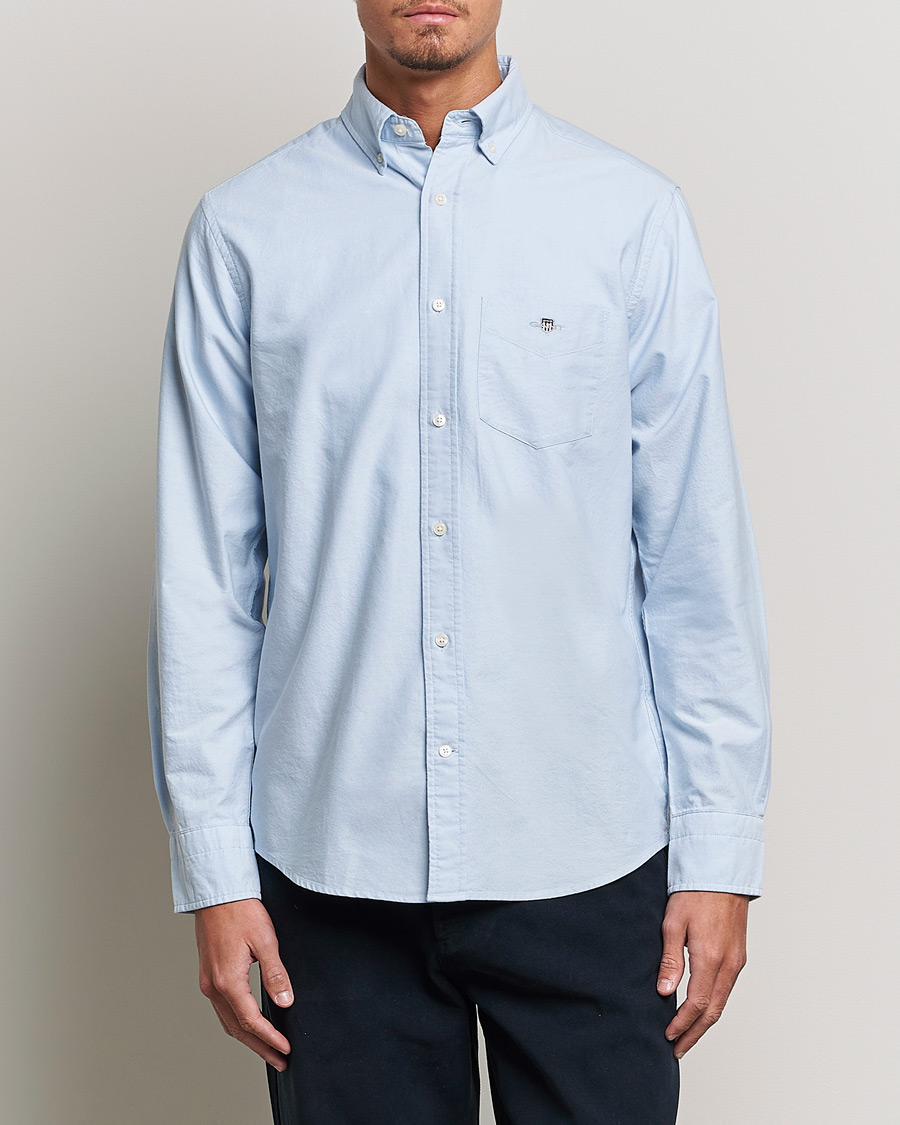 Herr | Skjortor | GANT | Regular Fit Oxford Shirt Light Blue