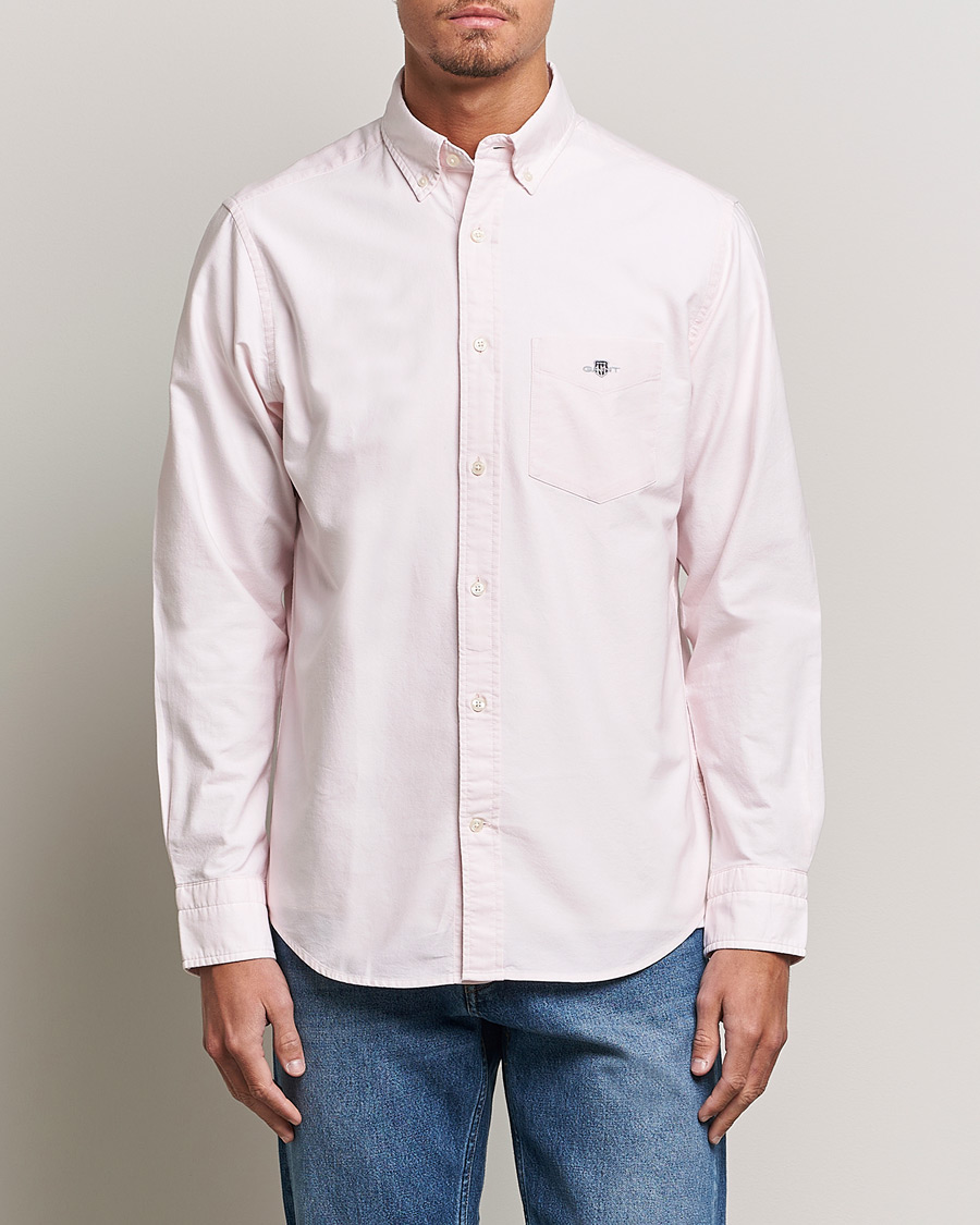 Herr | Skjortor | GANT | Regular Fit Oxford Shirt Light Pink