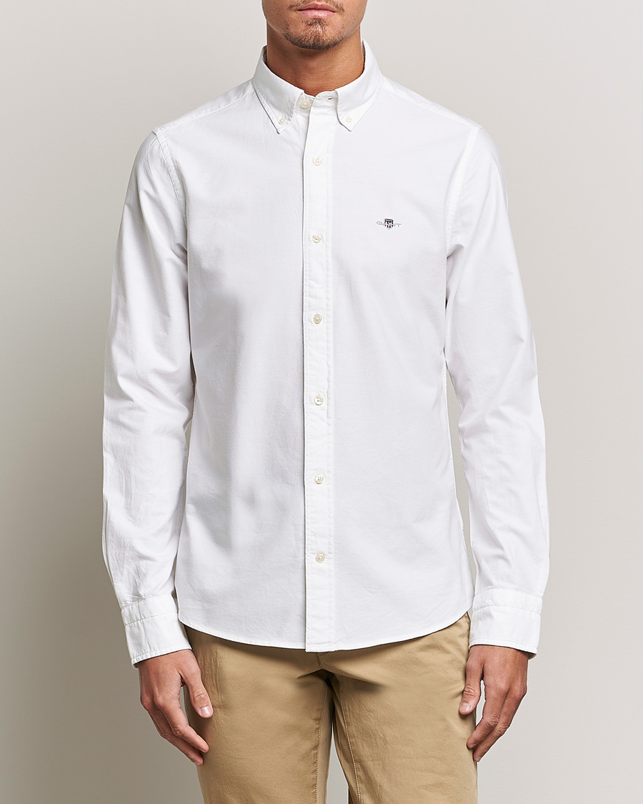 Herr | GANT | GANT | Slim Fit Oxford Shirt White