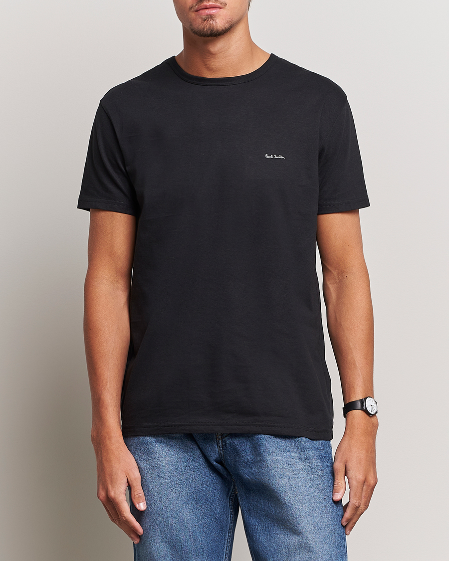 Men | Clothing | Paul Smith | 3-Pack Crew Neck T-Shirt Black/Grey/White