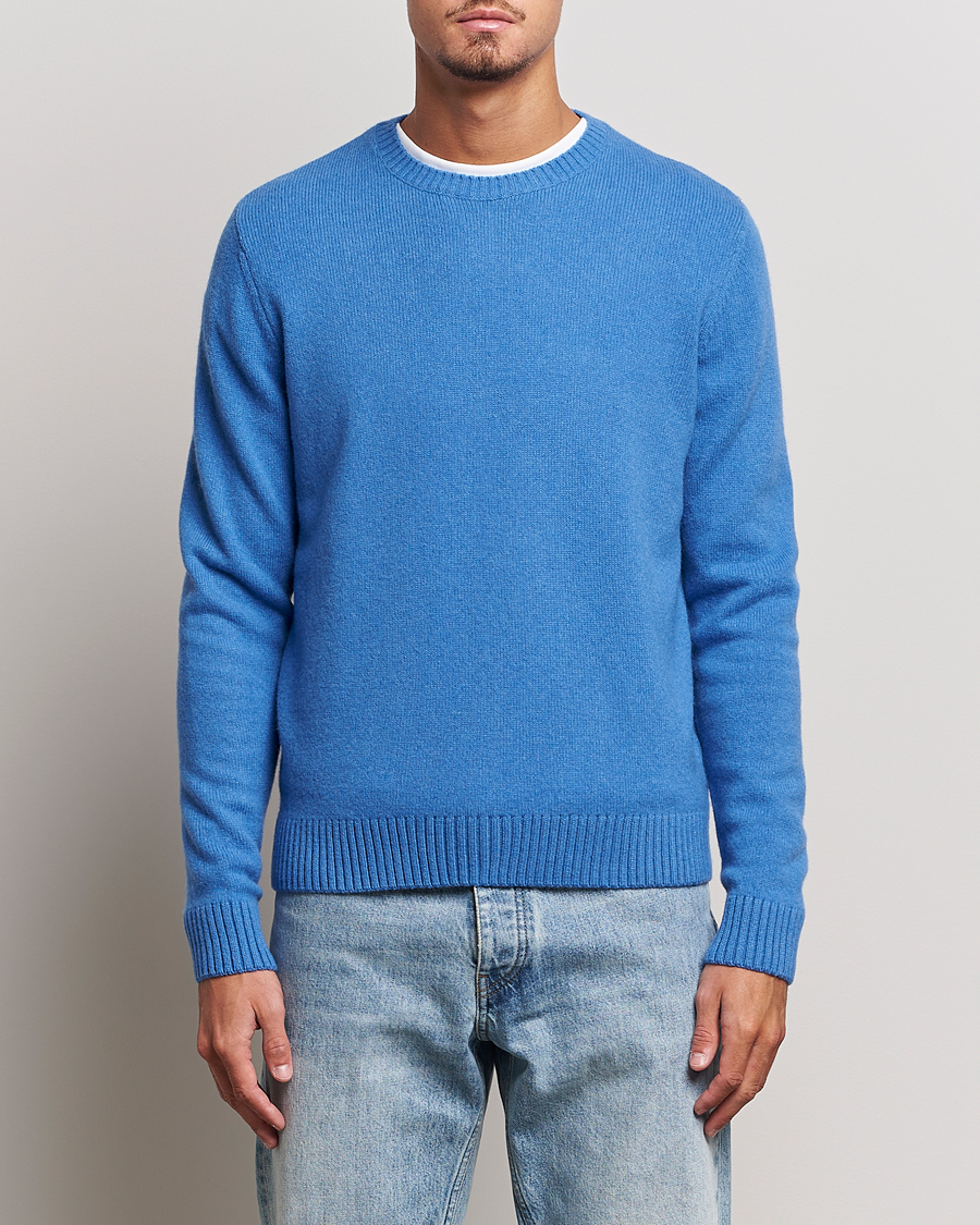 Men | Clothing | Colorful Standard | Classic Merino Wool Crew Neck Pacific Blue