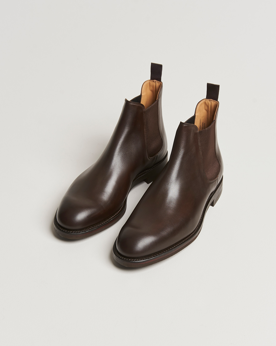 Men | Winter shoes | Crockett & Jones | Chelsea 5 Dk Brown Wax Calf