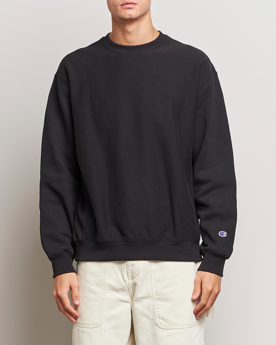 Homme | Pulls Et Tricots | Champion | Reverse Weave Soft Fleece Sweatshirt Black Beauty