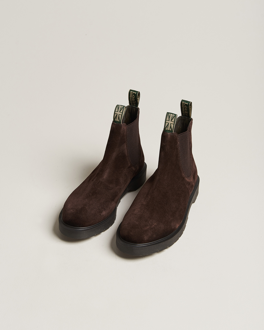 Homme | Chaussures d'hiver | Loake 1880 | Mccauley Heat Sealed Chelsea Brown Suede