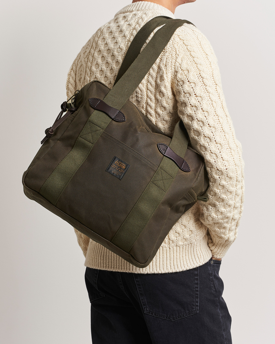 Men | Accessories | Filson | Tin Cloth Tote Bag Otter Green