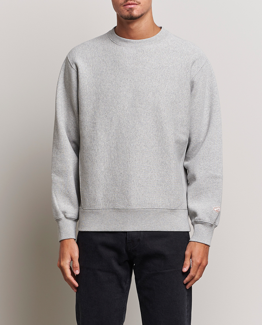 Men | Clothing | Nudie Jeans | Hasse Crew Neck Sweatshirt Grey Melange