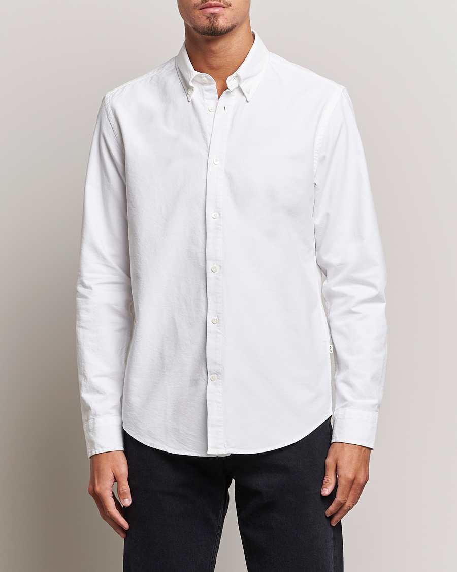 Men | Clothing | NN07 | Arne Button Down Oxford Shirt White