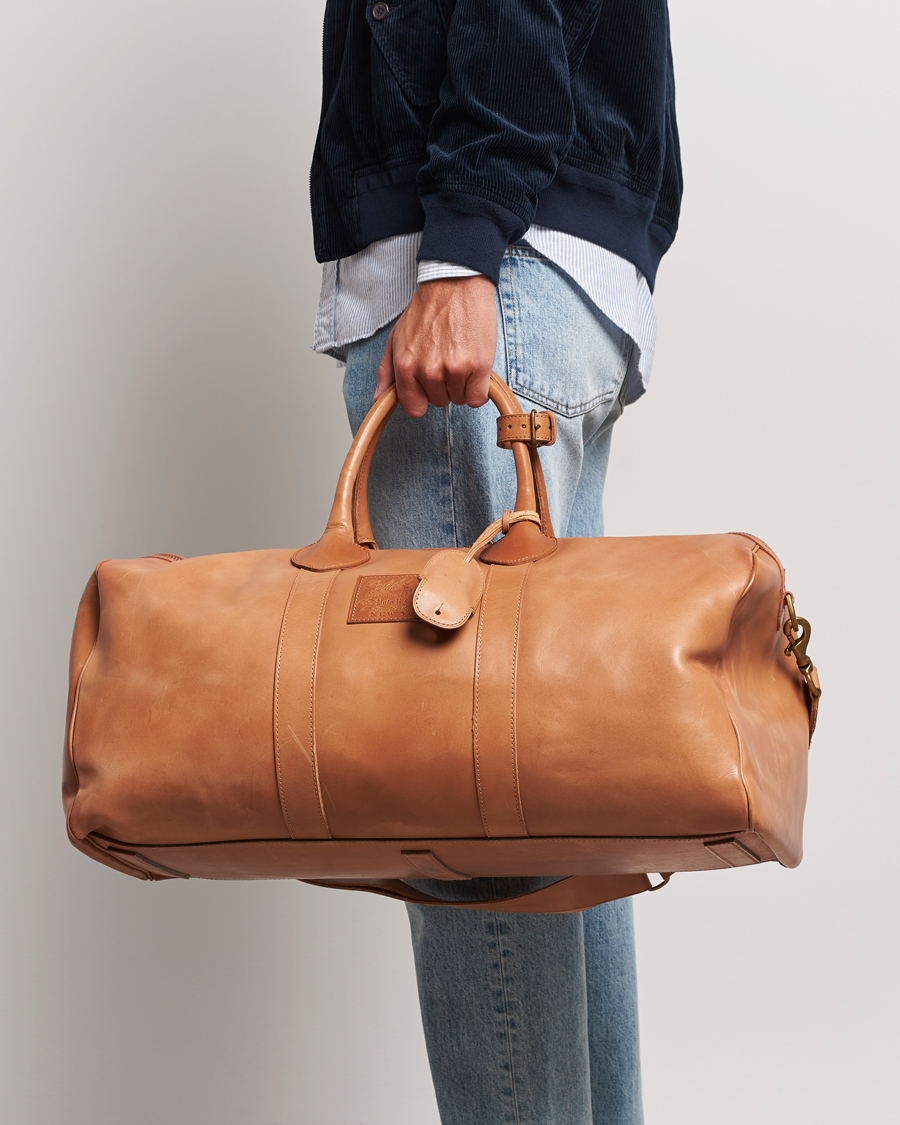 Men | Weekend Bags | Polo Ralph Lauren | Heritage Leather Dufflebag Tan