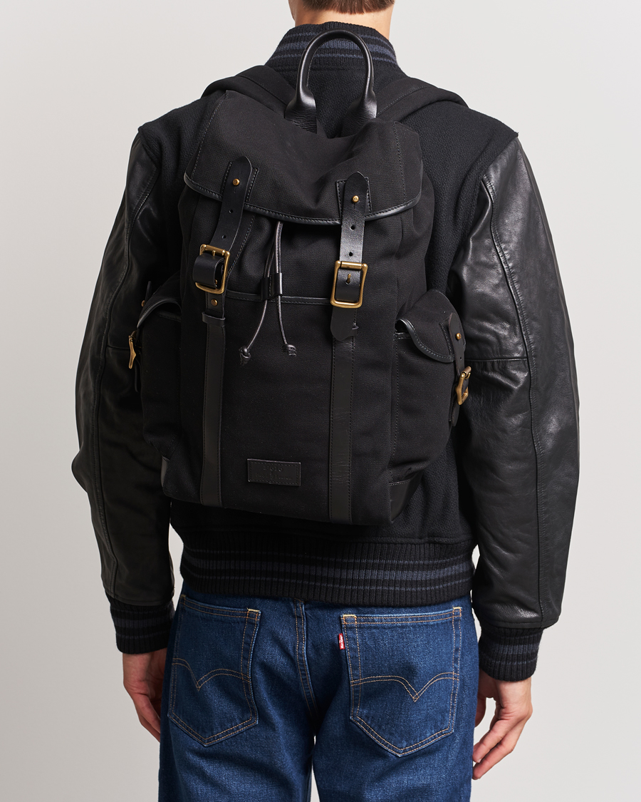 Men | Bags | Polo Ralph Lauren | Canvas Backpack Black