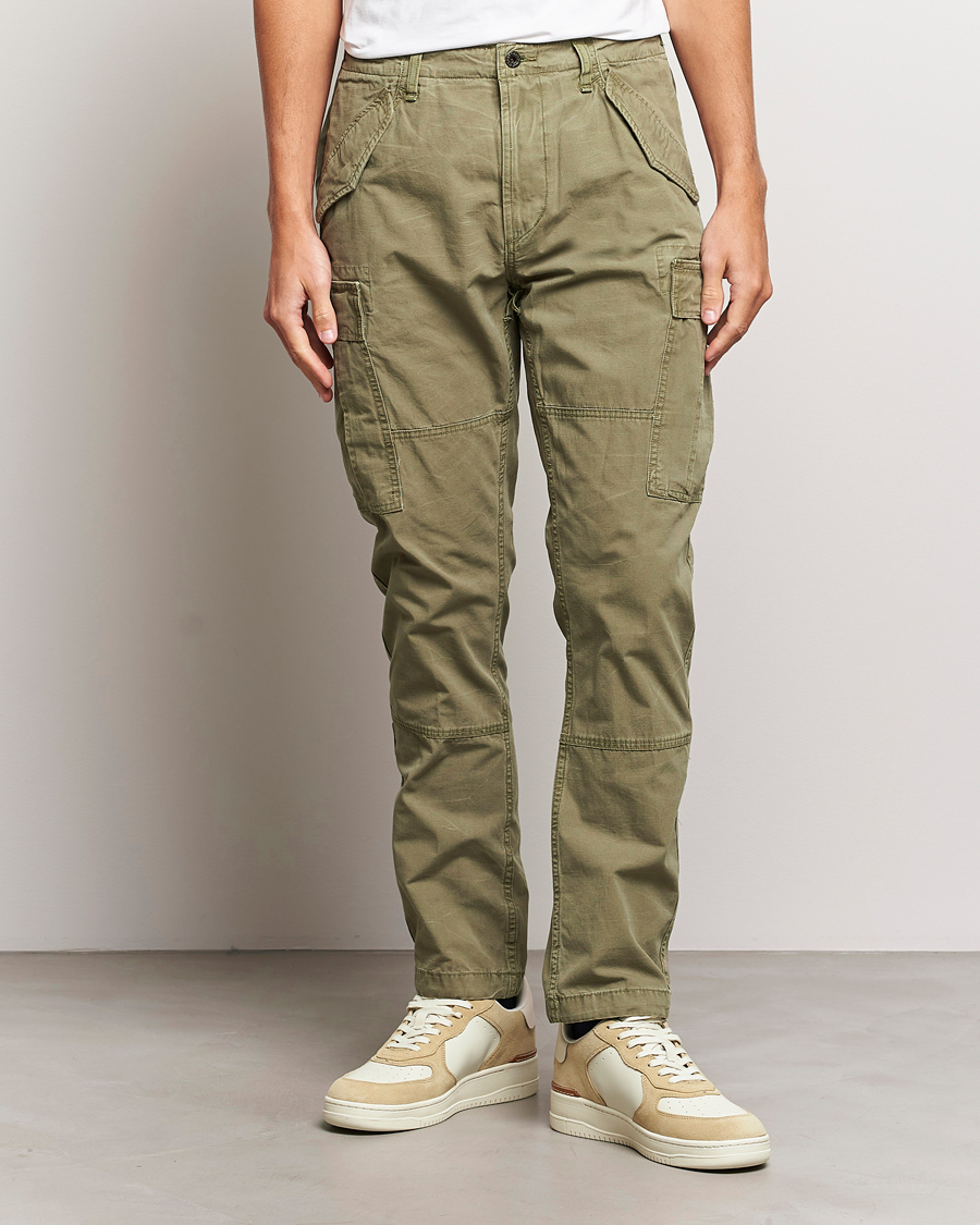 Men | Trousers | Polo Ralph Lauren | Slub Canvas Cargo Pants Outdoors Olive
