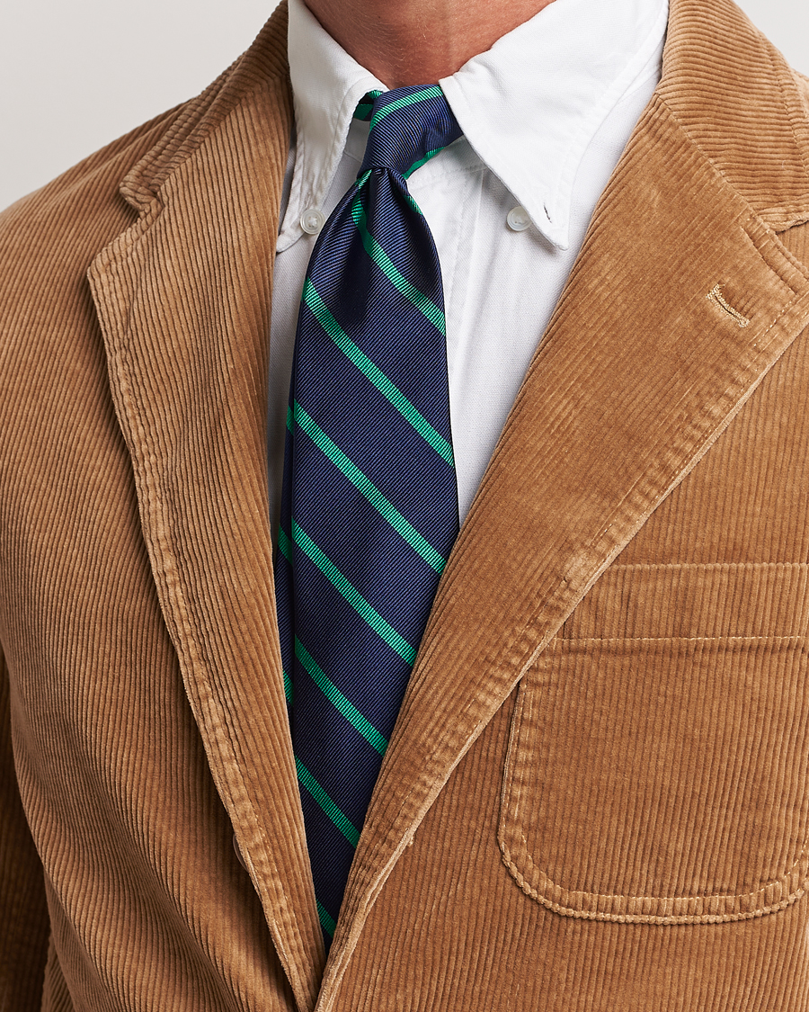 Men | Ties | Polo Ralph Lauren | Striped Tie Navy/Green