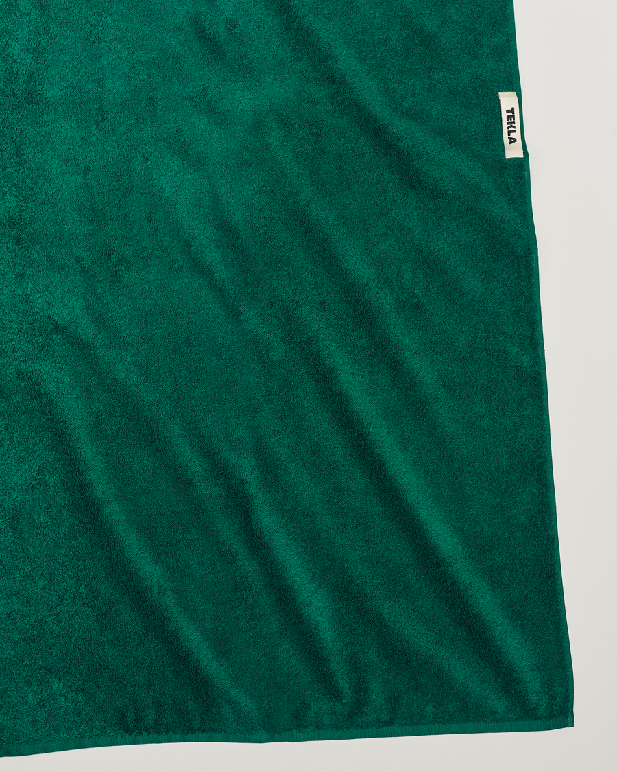 Men | Towels | Tekla | Organic Terry Bath Towel Teal Green