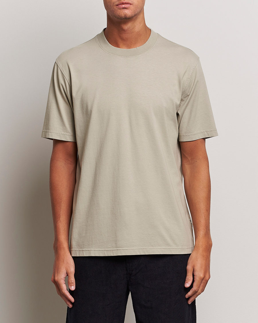 Men | T-Shirts | NN07 | Adam Pima Crew Neck T-Shirt Fog