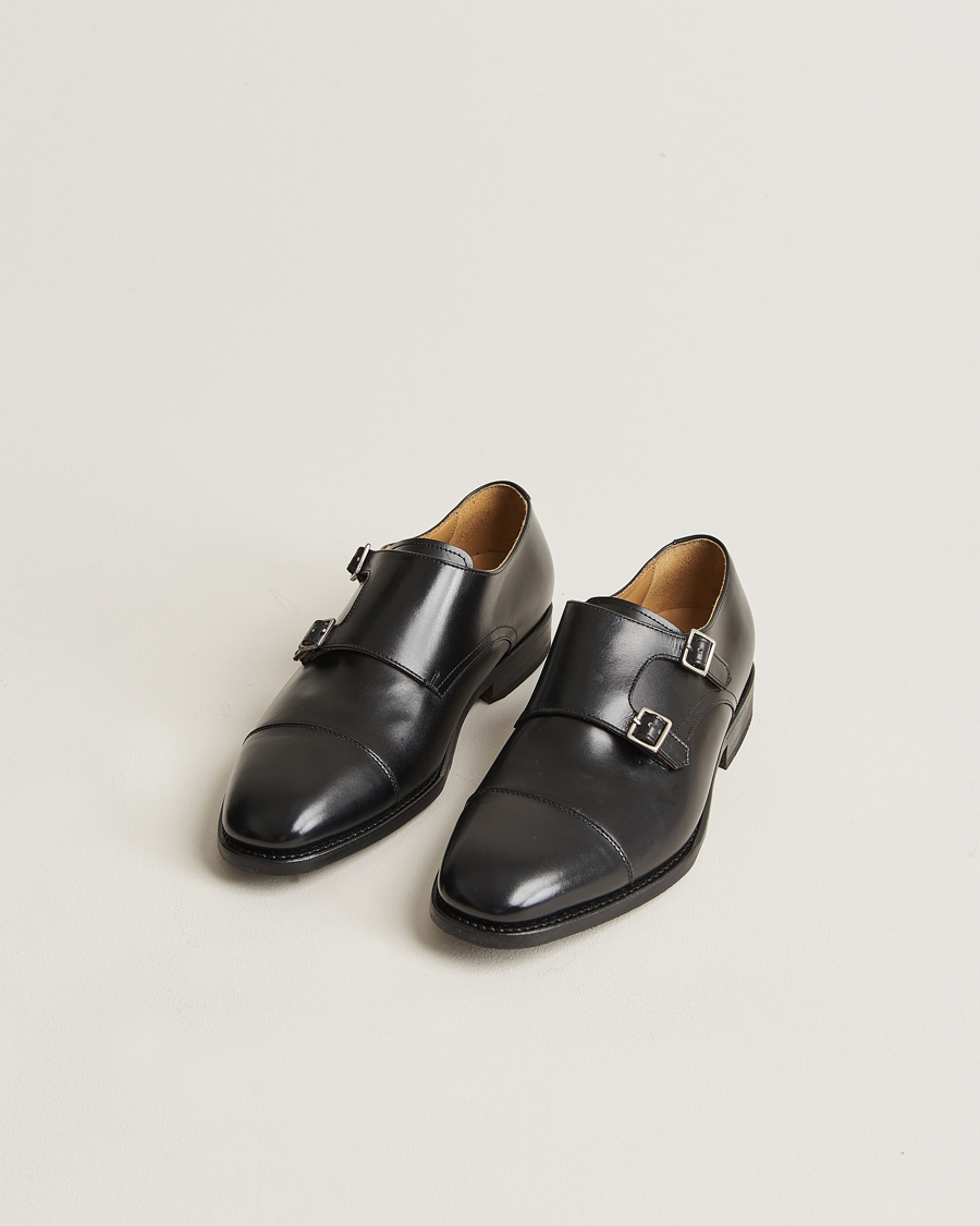 Men | Shoes | Myrqvist | Ålsten Double Monkstrap Black Calf