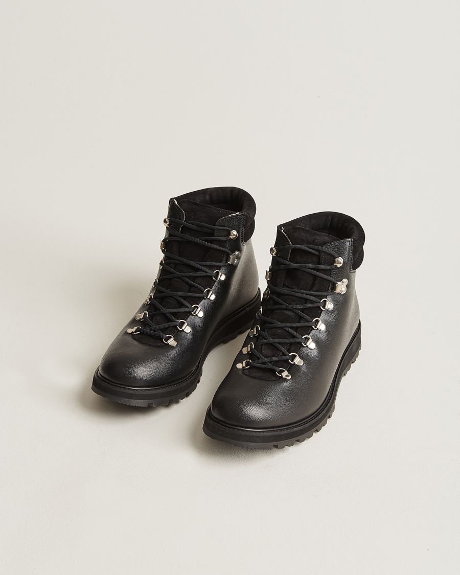 Men | Winter shoes | Myrqvist | Duved II Laced Boot Black Grain Calf