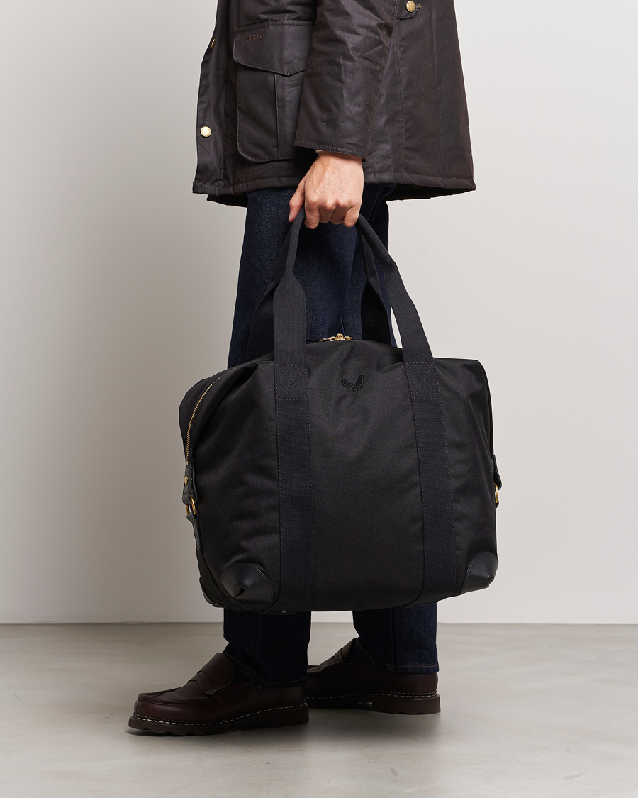 Men | Weekend Bags | Bennett Winch | Small Nylon Cargo Bag Black
