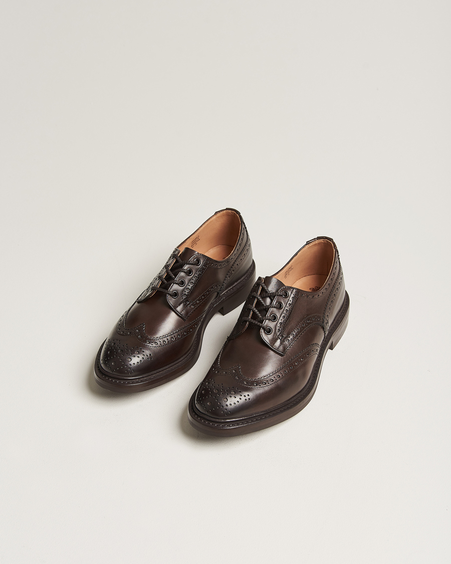 Men | Handmade shoes | Tricker's | Bourton Country Brogues Espresso Calf