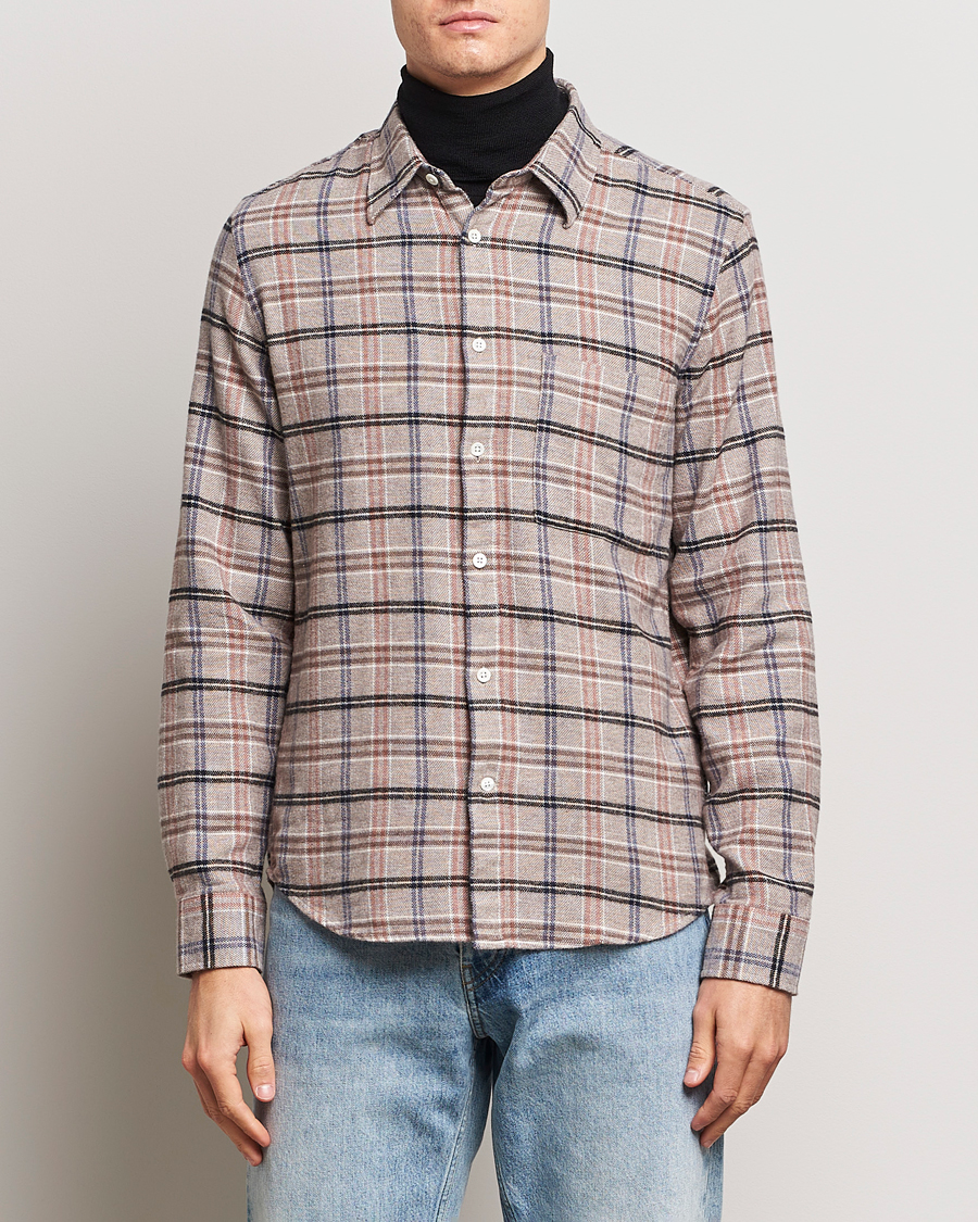Herr | Oxfordskjortor | NN07 | Arne Checked Cotton Shirt Pastel