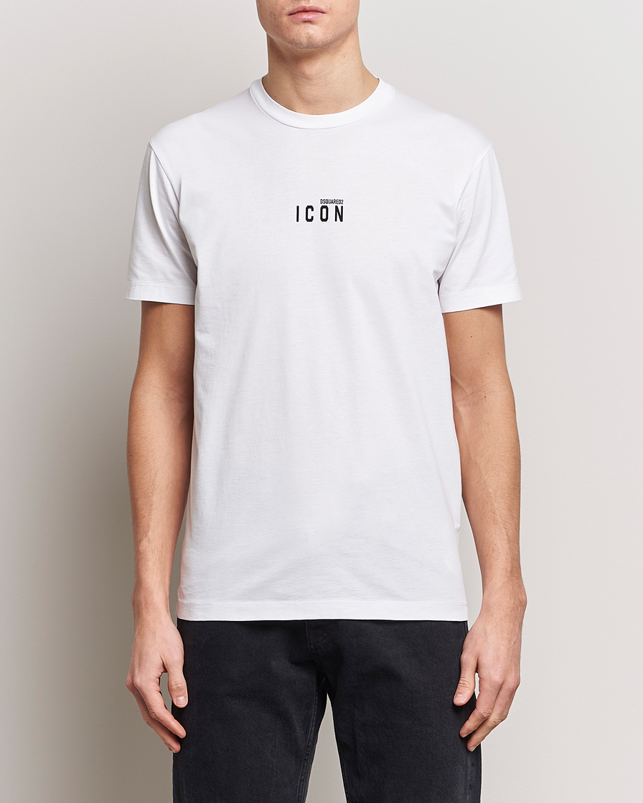 Men | T-Shirts | Dsquared2 | Icon Small Logo Crew Neck T-Shirt White
