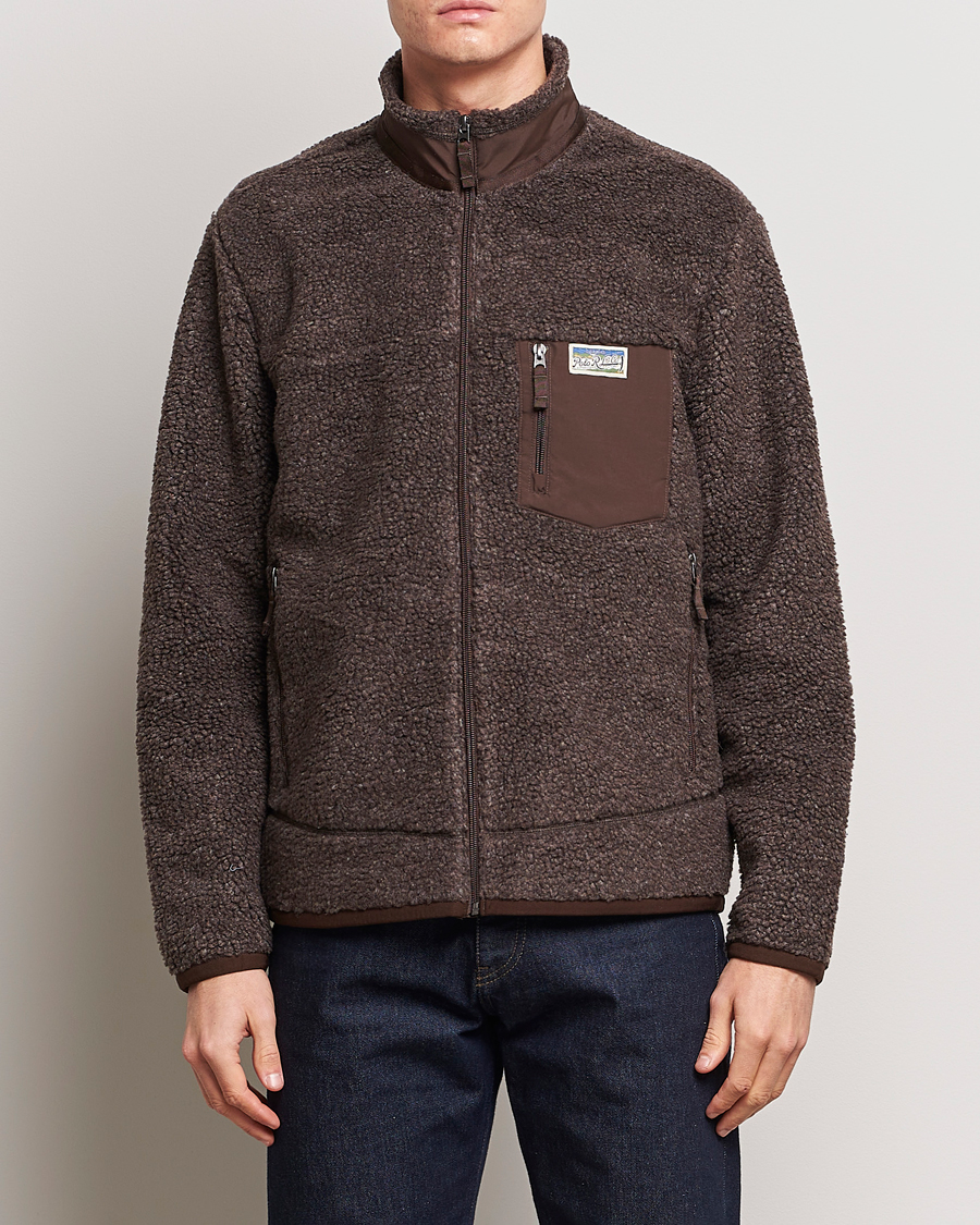 Men | Coats & Jackets | Polo Ralph Lauren | Hi-Pile Fleece Full-Zip Jacket Dark Beech