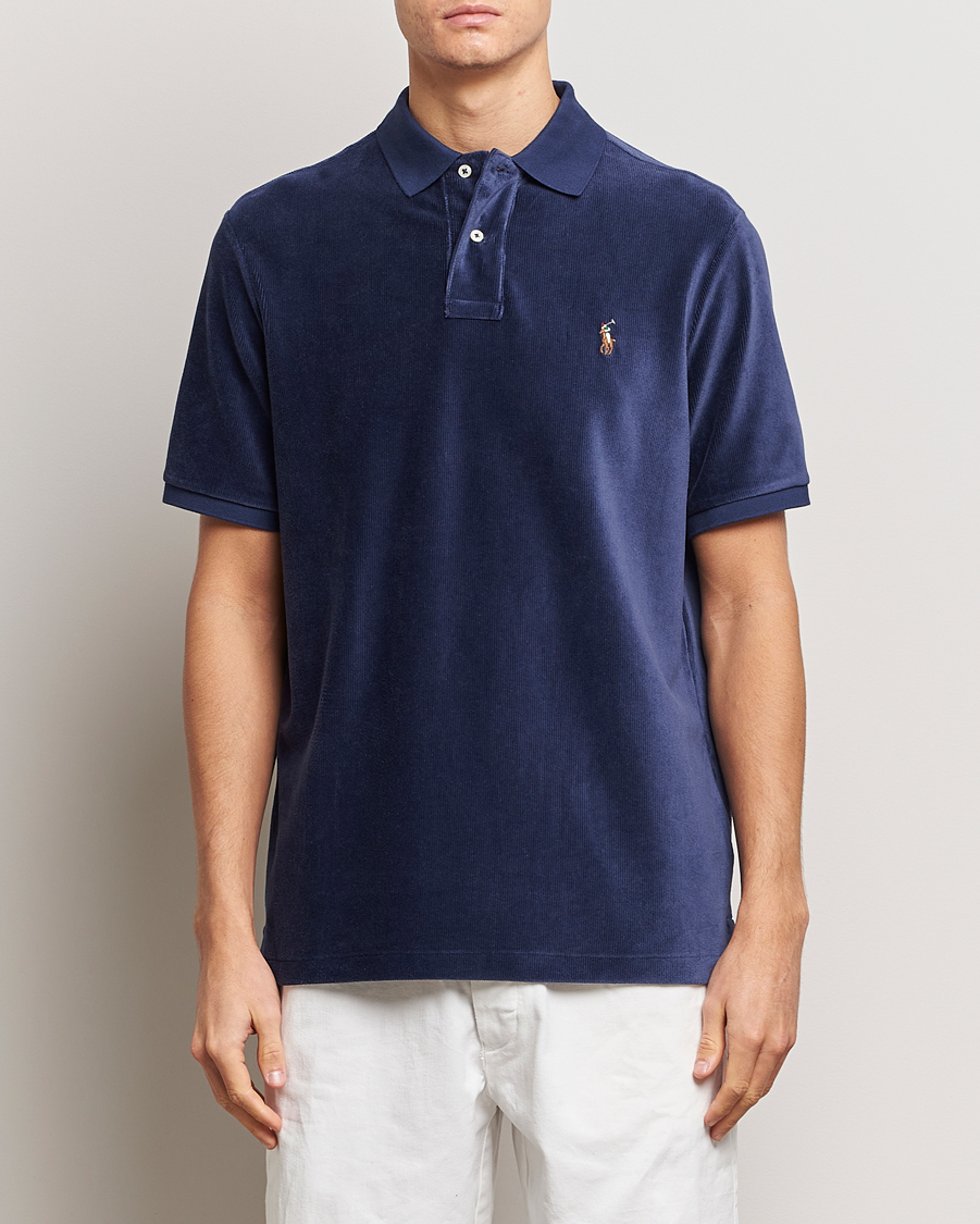 Men | Polo Shirts | Polo Ralph Lauren | Corduroy Polo Newport Navy