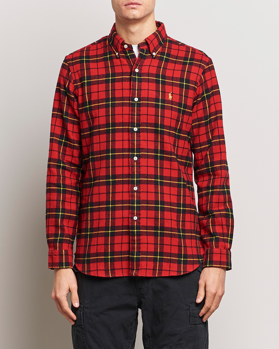 Men | Clothing | Polo Ralph Lauren | Lunar New Year Flannel Checked Shirt Red/Black