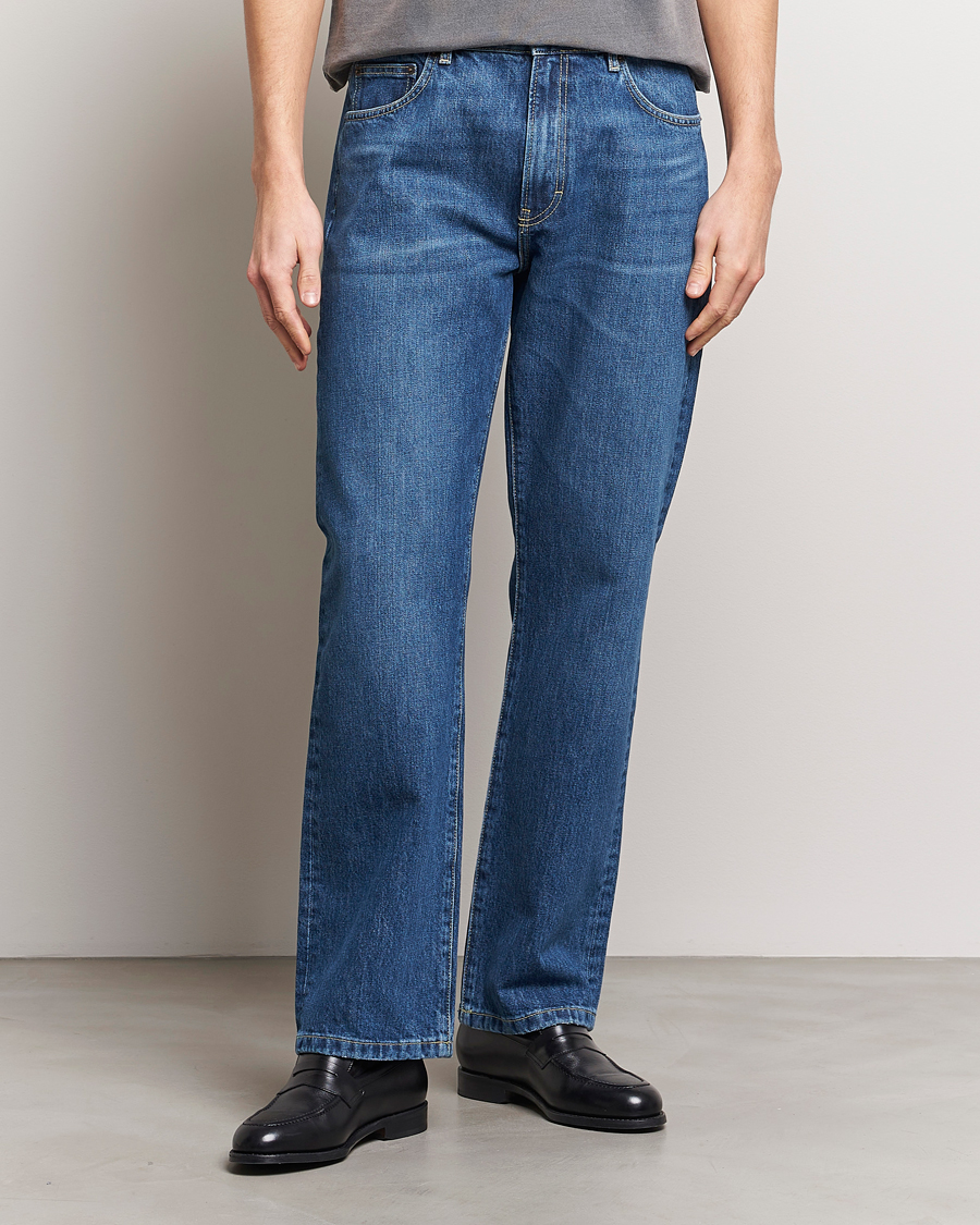 Men | Straight leg | Jeanerica | SM010 Straight Jeans Tom Mid Blue Wash