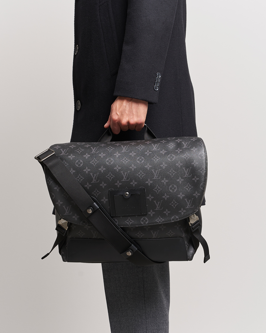 Men |  | Louis Vuitton Pre-Owned | Messenger Voyager MM Bag Monogram Eclipse