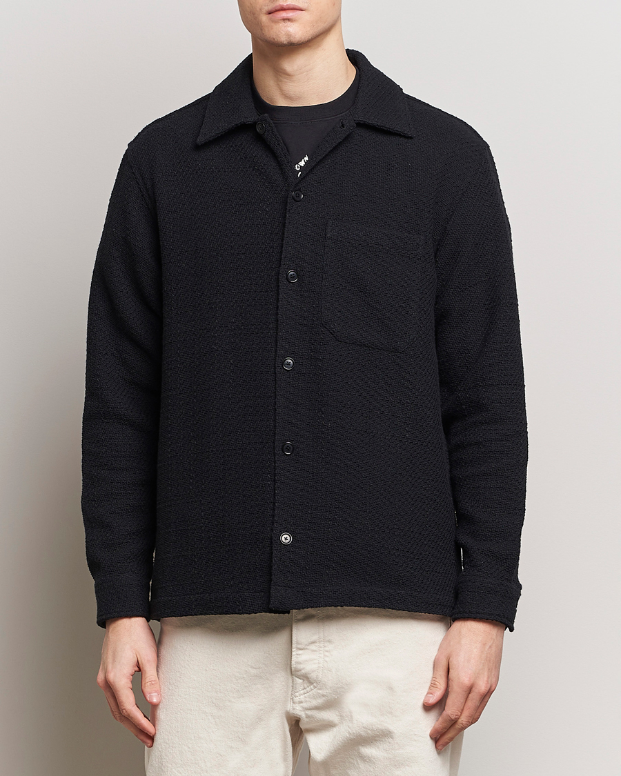 Men | Shirt Jackets | Samsøe Samsøe | Sacastor Knitted Overshirt Black